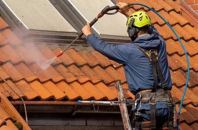Démoussage et hydrofuge de toiture à Lihus